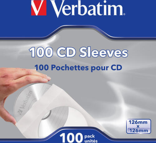 Verbatim CD-Umschläge (Papier), 100 Stück