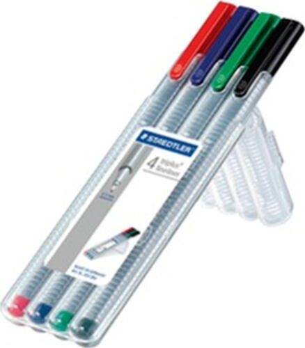 Staedtler 334 SB4 Fineliner Schwarz, Blau, Grün, Rot 1 Stück(e)