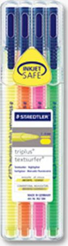 Staedtler 362 SB4 Marker 4 Stück(e) Grün, Orange, Pink, Gelb