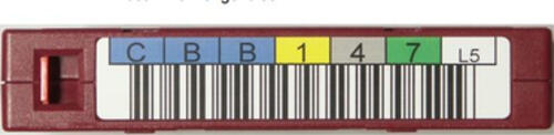 Fujitsu D:CR-LTO-LAB Barcode-Etikett