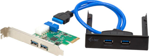 i-tec USB 3.0 Frontpanel Adapter Set PCI-E Karte USB 3.0