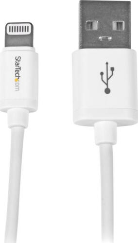 StarTech.com 1m Apple 8 Pin Lightning Connector auf USB Kabel - Weiß - USB Kabel für iPhone / iPod / iPad