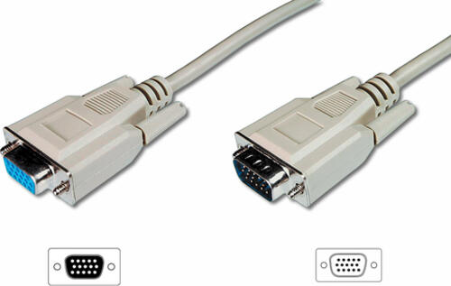 Digitus VGA-Monitor-Verlängerungskabel