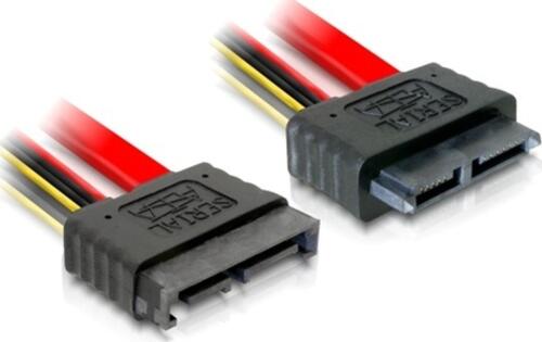 DeLOCK Cable SATA Slimline male > female SATA-Kabel 0,3 m Schwarz