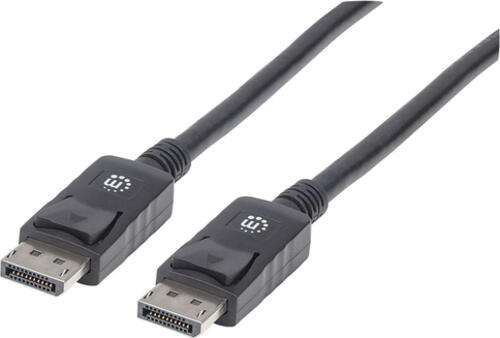 Manhattan 1080p DisplayPort-Kabel, DisplayPort-Stecker auf DisplayPort-Stecker, 2 m, schwarz