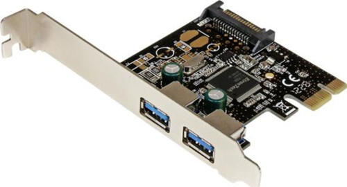 StarTech.com 2 Port USB 3.0 SuperSpeed PCI Express Schnittstellenkarte mit SATA Stromanschluss