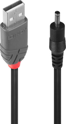 1,5m Lindy USB - DC, USB 2.0 Gleichstrom Adapter Schwarz 