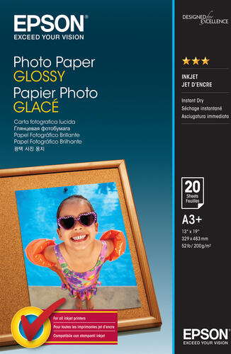 Epson Photo Paper Glossy - A3+ - 20 Blätter