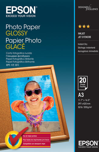 Epson Photo Paper Glossy - A3 - 20 Blätter