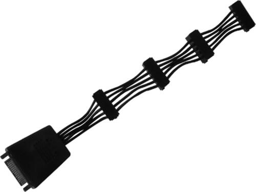 Silverstone CP06-E4 SATA-Kabel 0,19 m Schwarz