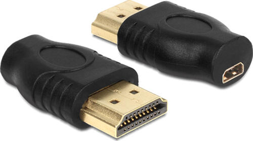 DeLOCK 65507 Kabeladapter HDMI A micro HDMI D Schwarz