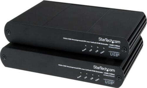 StarTech.com USB DVI über Cat5e / 6 KVM Konsolen Extender mit 1920x1200 unkomprimiertem Video - 100m