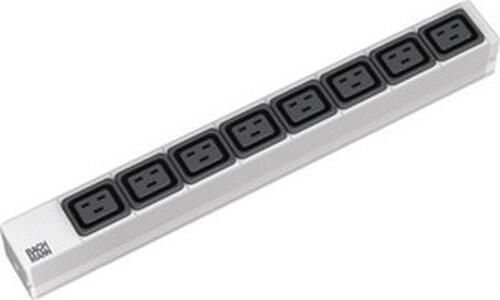 Bachmann 333.815 Stromverteilereinheit (PDU) 8 AC-Ausgänge 1U Schwarz, Grau, Silber