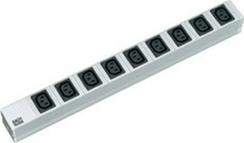 Bachmann 333.539 Stromverteilereinheit (PDU) 9 AC-Ausgänge 1U Schwarz, Grau, Silber