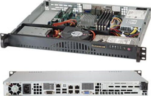 Supermicro SuperServer 5018A-MLTN4 Rack (1U) Schwarz, Silber