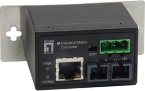 LevelOne IEC-4002 Netzwerk Medienkonverter 100 Mbit/s Multi-Modus Schwarz