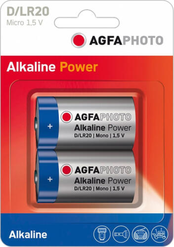 AgfaPhoto 110-802619 Haushaltsbatterie Einwegbatterie D Alkali