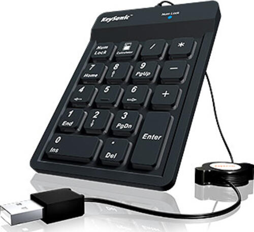 KeySonic ACK-118BK Numerische Tastatur Universal USB Schwarz