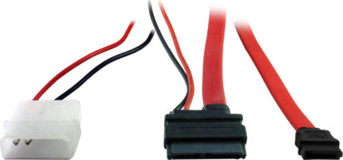 Inter-Tech 88885264 SATA-Kabel 0,3 m SATA 7-pin Rot