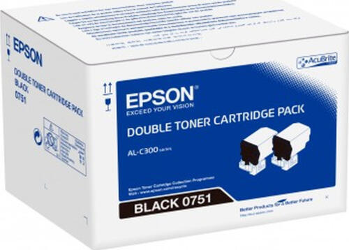 Epson Tonerkassetten-Doppelpack, Black 7.3k x 2