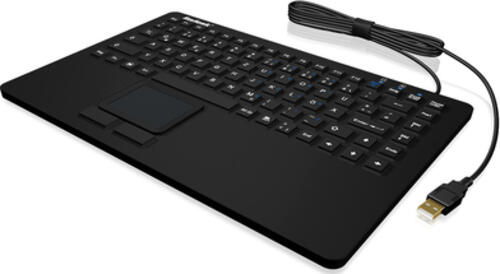 KeySonic KSK-5230IN Tastatur USB QWERTZ Schweiz Schwarz