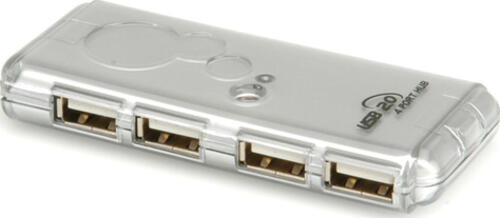 Secomp 14.99.5015 Schnittstellen-Hub USB 2.0 480 Mbit/s Silber