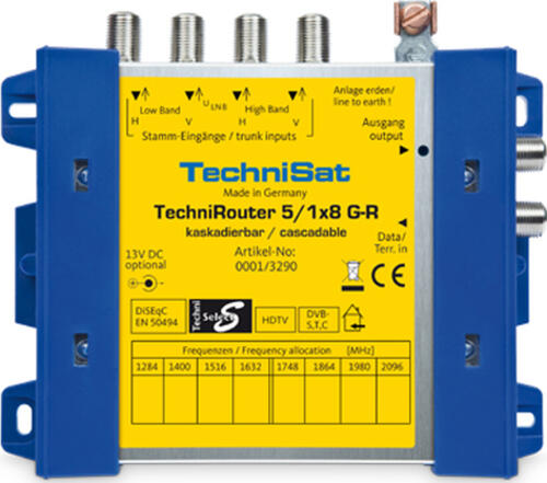 TechniSat TechniRouter 5/1x8 G-R Blau, Gelb