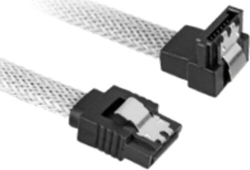 Sharkoon 0.6m, 2xSataIII SATA-Kabel 0,6 m SATA 7-pin Weiß