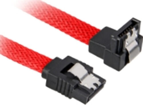 Sharkoon 0.6m, 2xSataIII SATA-Kabel 0,6 m SATA 7-pin Rot