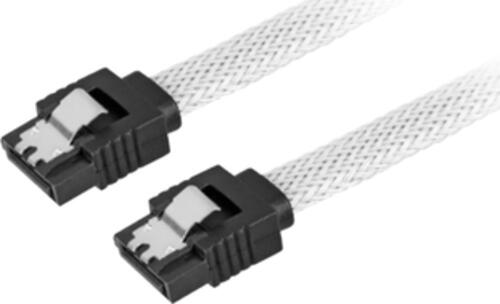 Sharkoon Sata 3 SATA-Kabel 0,6 m SATA 7-pin Schwarz, Weiß