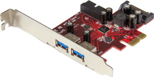 StarTech.com 4 Port USB 3.0 PCI Express-Karte - 2 Externe und 2 Interne mit SATA Power