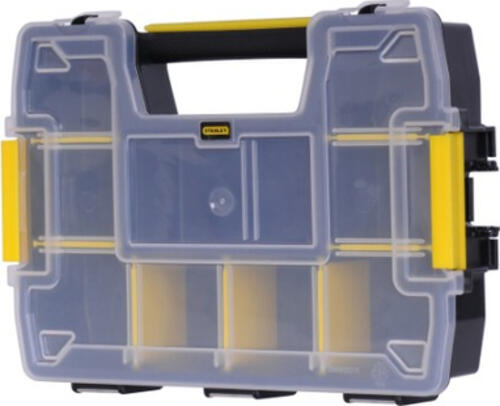 Stanley STST1-70720 Kleinteil/Werkzeugkasten Schwarz, Transparent