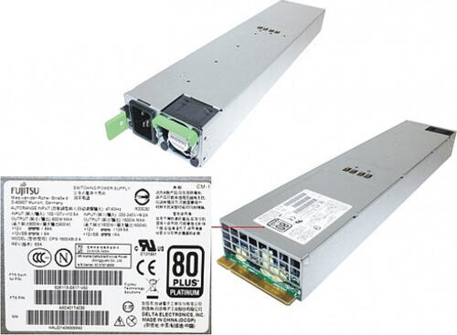 Fujitsu S26113-F617-L50 Netzteil 1600 W 1U Edelstahl