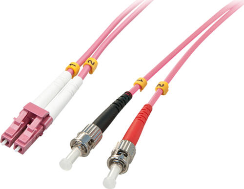 Lindy 46355 InfiniBand/Glasfaserkabel 15 m LC ST Pink