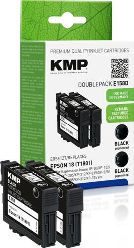 KMP E158D Druckerpatrone 2 Stück(e) Schwarz