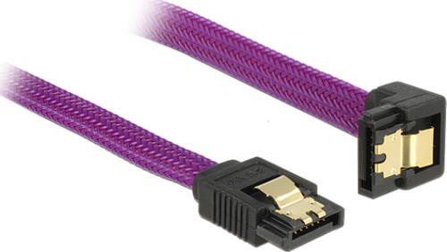 DeLOCK 83696 SATA-Kabel 0,5 m Violett