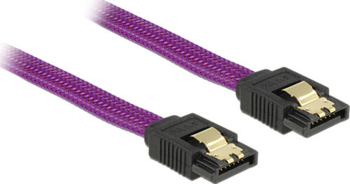 DeLOCK 83690 SATA-Kabel 0,3 m Violett