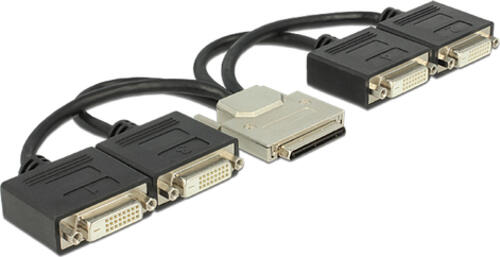 DeLOCK 65649 Videokabel-Adapter 0,22 m DVI-D Schwarz