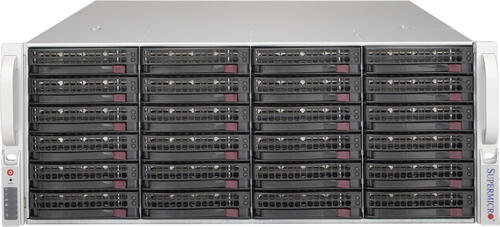 Supermicro SuperChassis 846BE1C-R1K03JBOD Disk-Array 0 TB Rack (4U) Schwarz