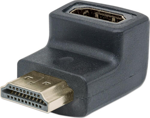 Manhattan HDMI-Adapter, gewinkelt, HDMI A-Buchse auf A-Stecker, 90 nach unten gewinkelt