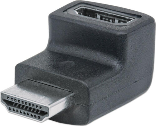 Manhattan HDMI-Adapter, gewinkelt, HDMI A-Buchse auf A-Stecker, 90 nach oben gewinkelt