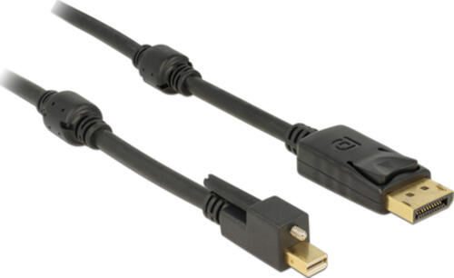 DeLOCK 83722 DisplayPort-Kabel 2 m Mini DisplayPort Schwarz