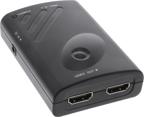 InLine Displayport zu 2x HDMI Splitter/Verteiler, FullHD, m. Videowand-Funktion