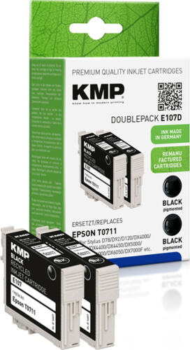 KMP E107D Druckerpatrone Schwarz