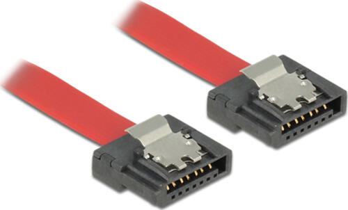 DeLOCK 0.3m SATA III SATA-Kabel 0,3 m SATA 7-pin Rot