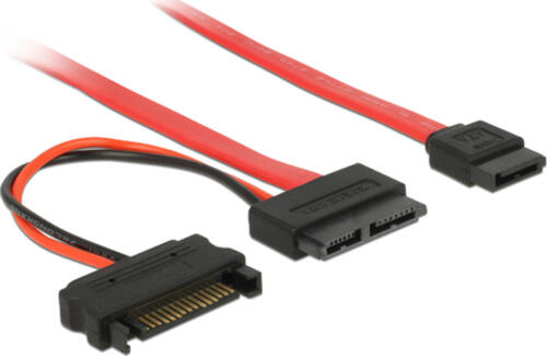 DeLOCK 0.3m SATA SATA-Kabel Rot