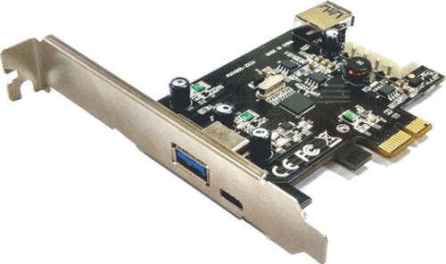 M-Cab Schnittstellenkarte PCIe USB 3.0-2A/1 USB-C