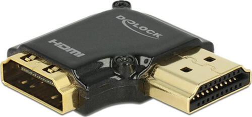 DeLOCK HDMI-A/HDMI-A, F/M, 90 Schwarz