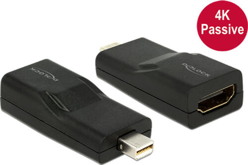 DeLOCK mini Displayport/HDMI Schwarz