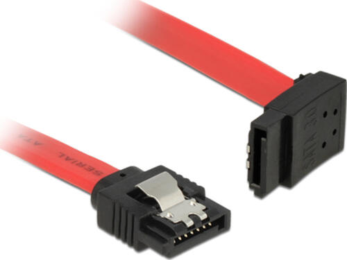 DeLOCK SATA III/SATA III, 0.2 m SATA-Kabel 0,2 m SATA 7-pin Schwarz, Rot